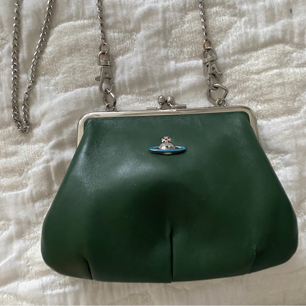 Vivienne Westwood Green Leather Crossbody